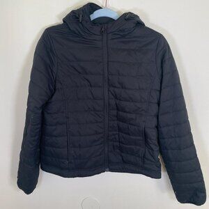 Girlfriend Collective Black Packable Puffer Jacket